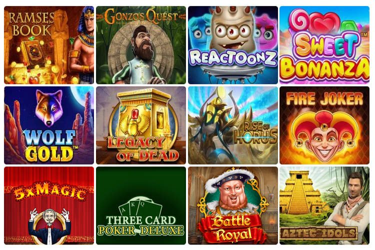 Ice Casino มีเกมสล็อตหลากหลายจาก NetEnt, Microgaming, และ Pragmatic Play รวมถึงโปรเกรสซีฟแจ็คพอต